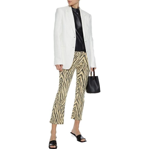 NWT Current | Elliott zebra print crop jeans, 27 - Picture 3 of 16